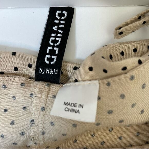 Dress| H&M| polka dots shirt dress| size XSmall - Picture 8 of 14